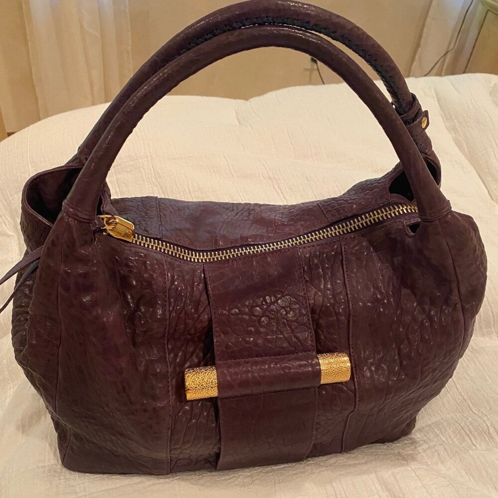 DEVI KROELL Textured Leather Satchel